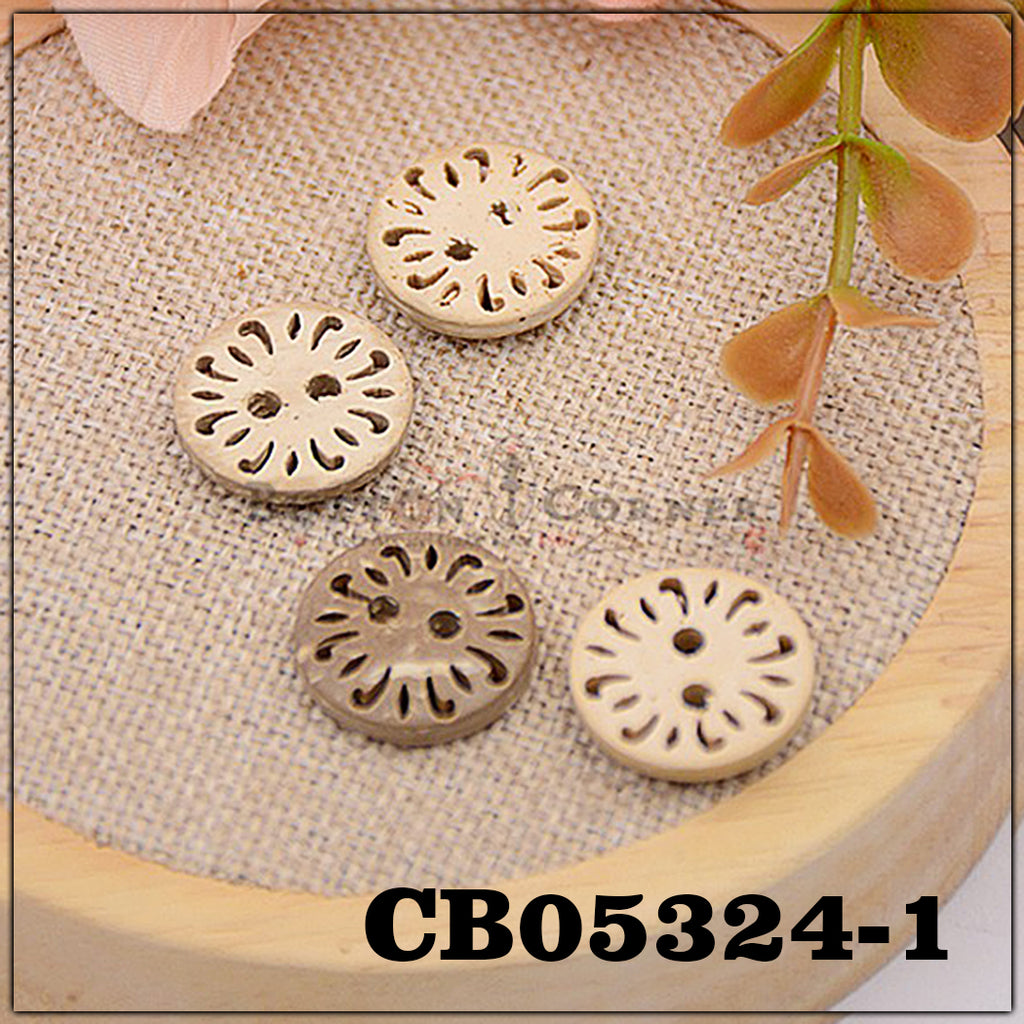 Engrave 2 Hole Coconut Button