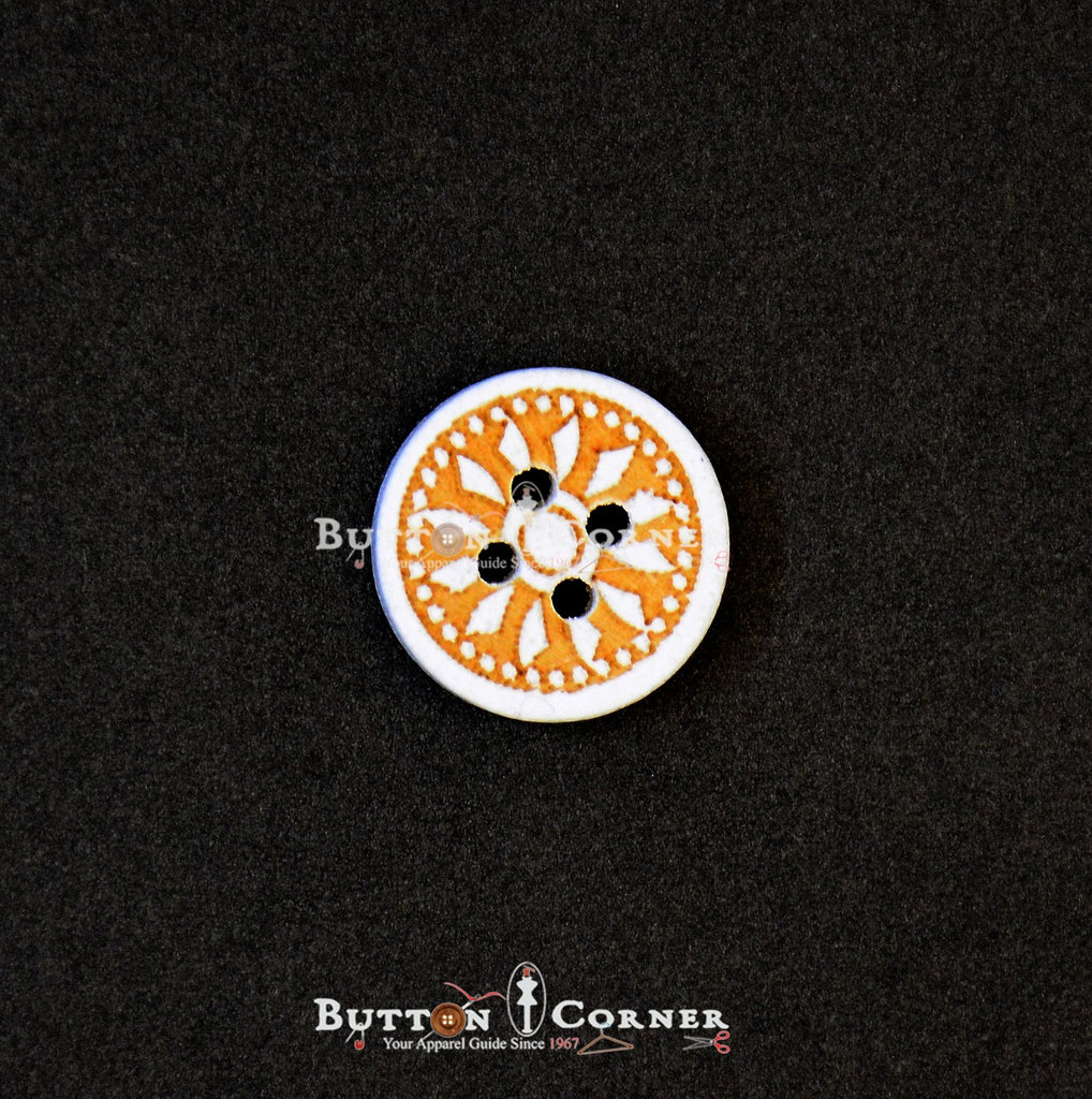 Laser Cut 4 Hole Wood Button