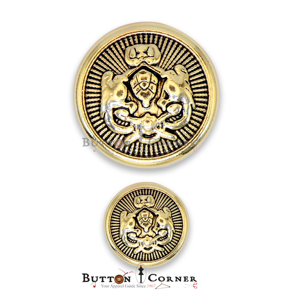 Vintage Design Metal Suiting Button