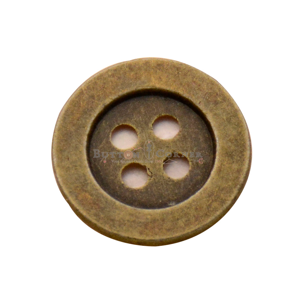 Flat Border 4 Hole Shirt Button