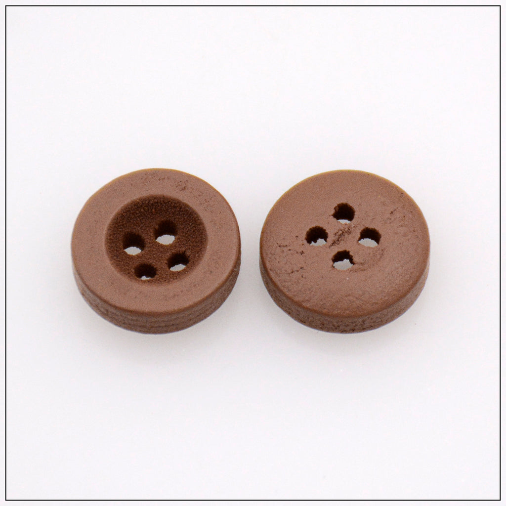 Deep With Border Hole Wooden Button