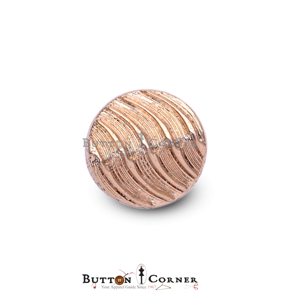 Hemline Metal waves Suiting Button