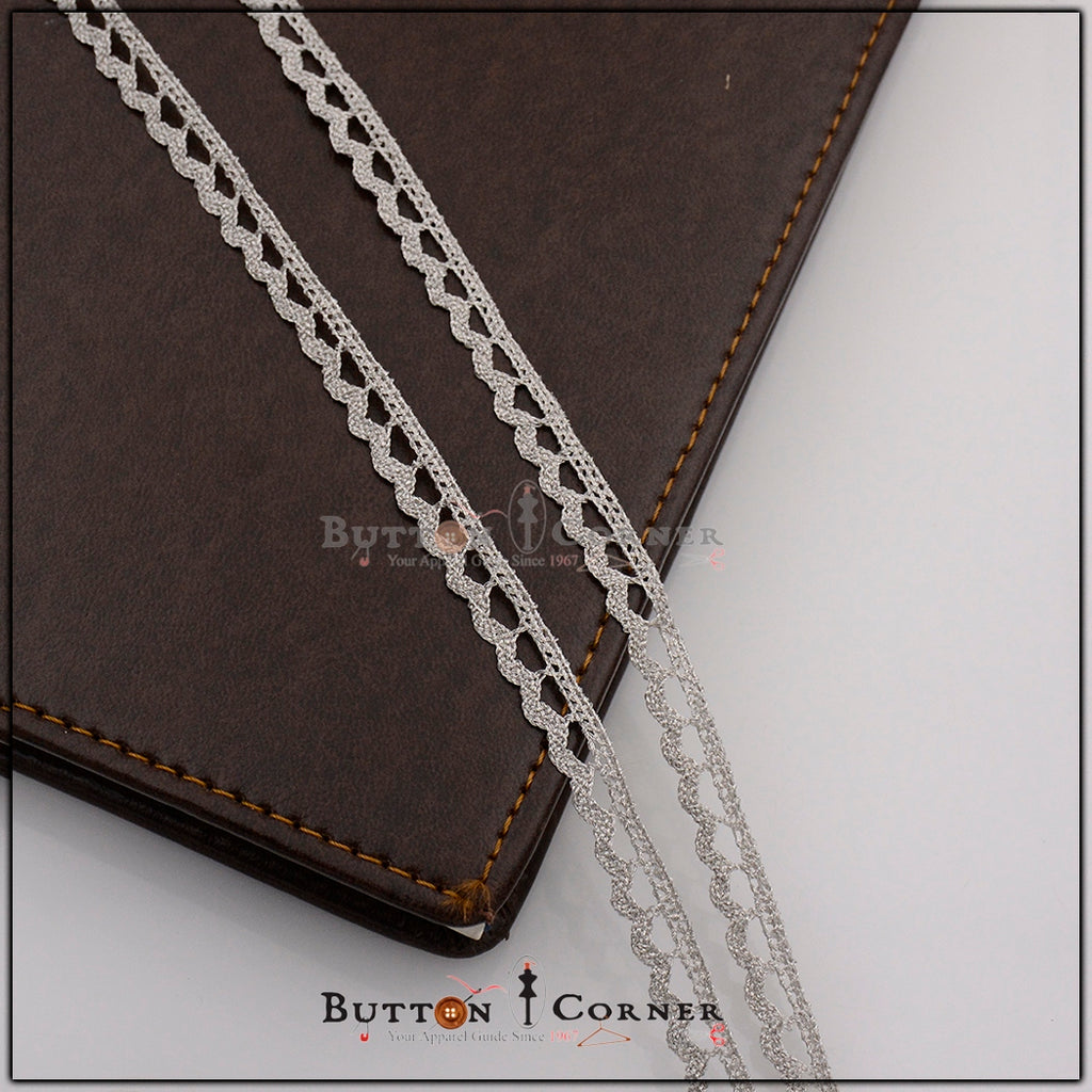 ایک طرف کی سرحدی دھاتی یارن لیس