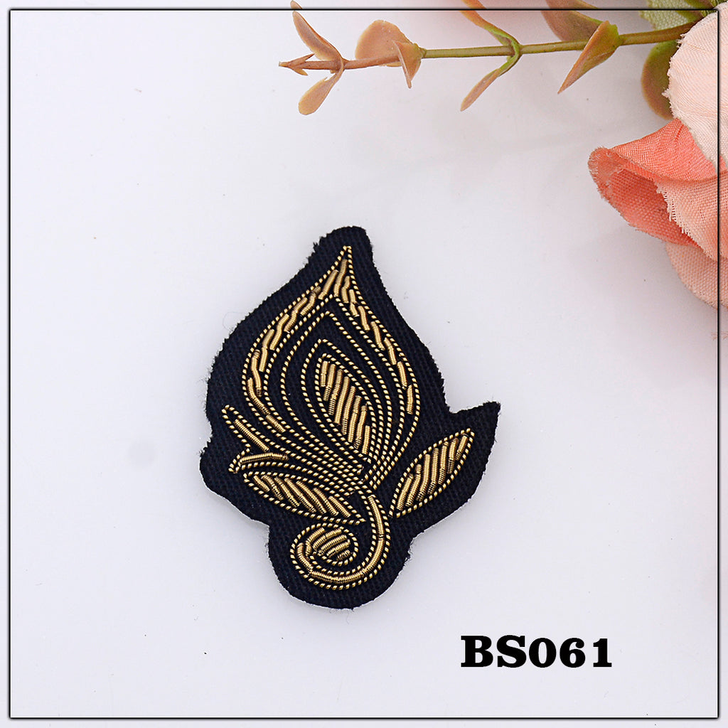 Hand Made Three Leaf Embroidery Patch