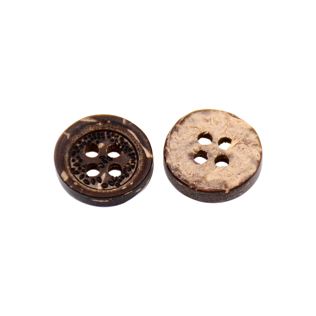 Horn Shape 4 Hole Coconut Button