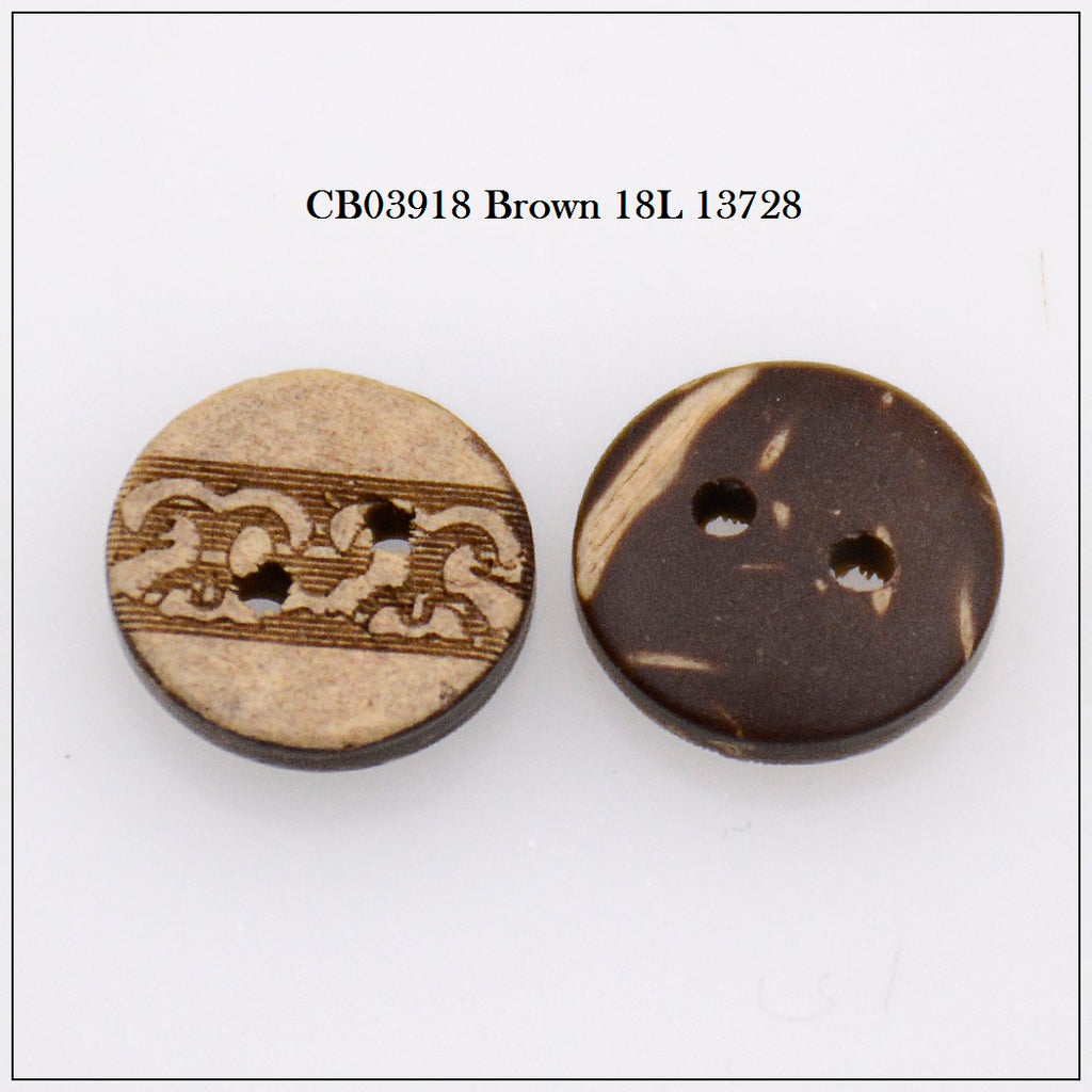 Center Design 2 Hole Coconut Button