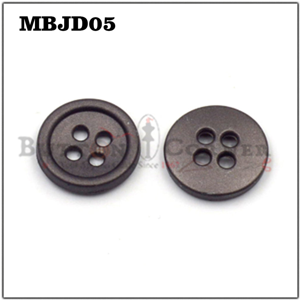 Flatback High Border 4 Hole Shirt Button