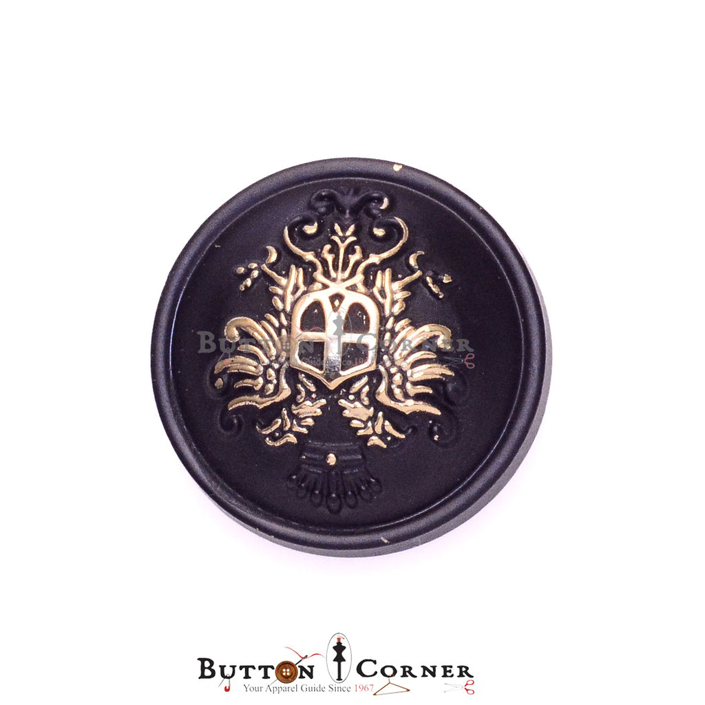 Crown Wings Metal Suiting Button