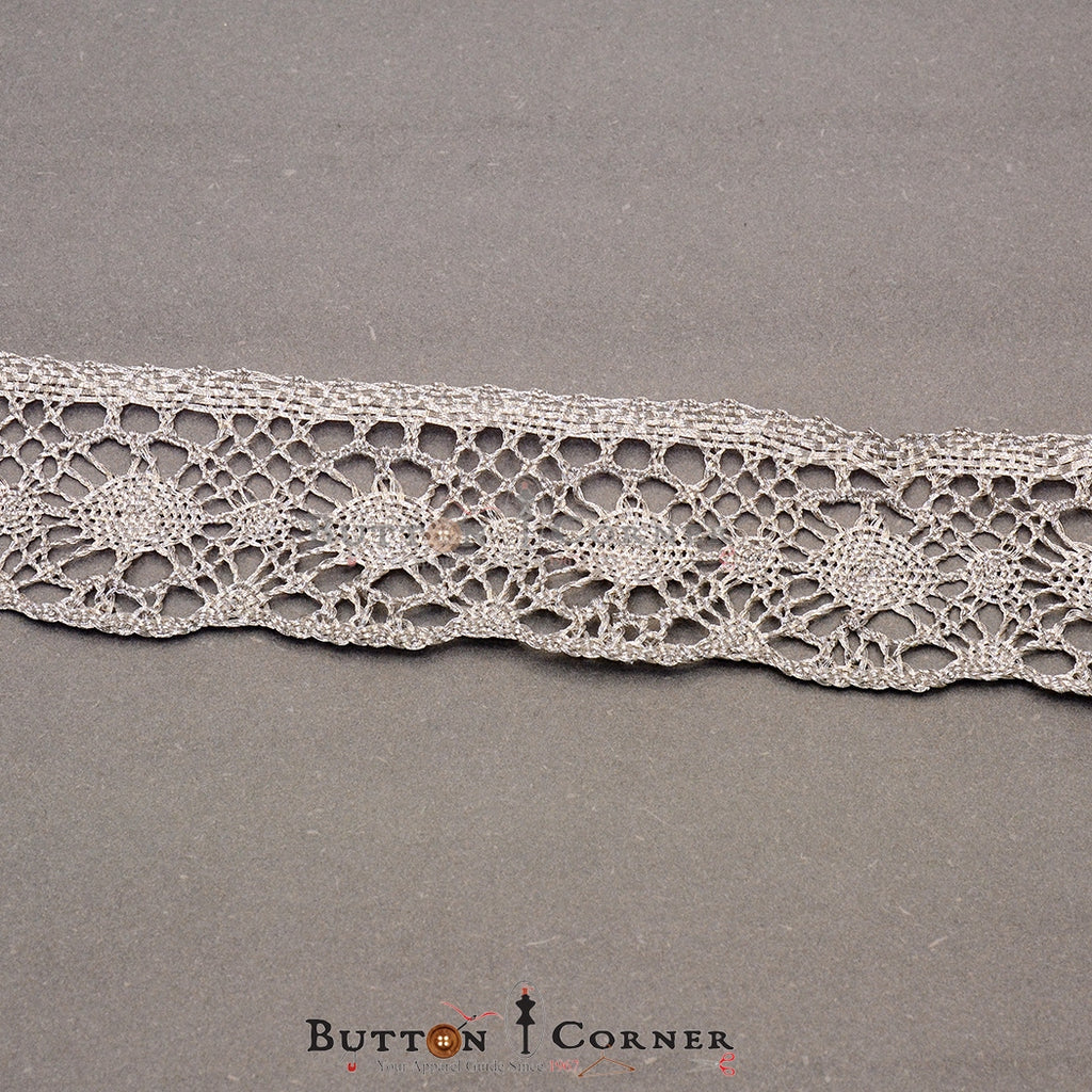 ایک طرف کی سرحدی دھاتی یارن لیس