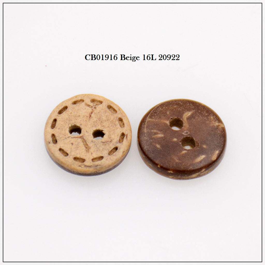 Engrave Hyphen 2 Hole Coconut Button