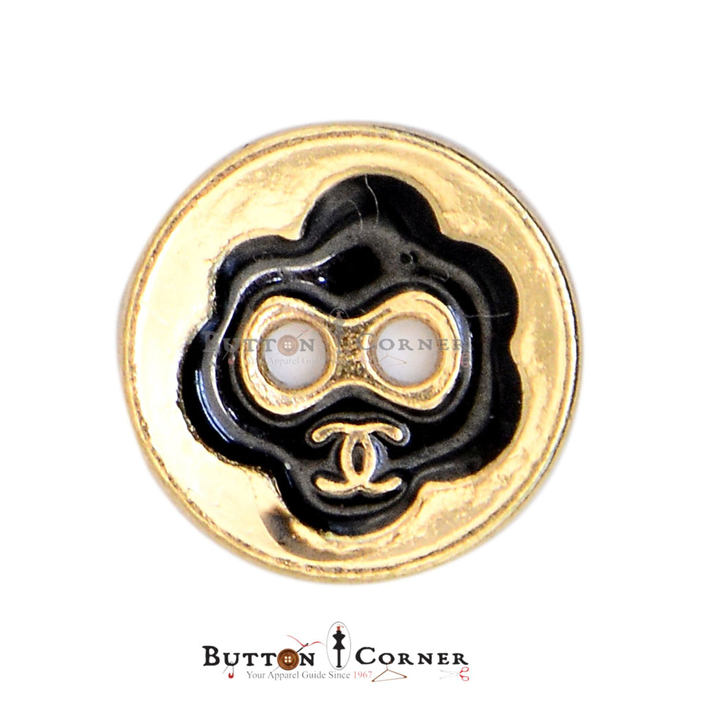 Channel Logo 2 Hole Shirt Button