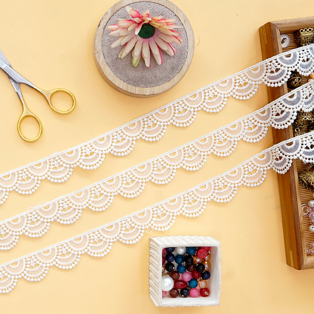 One Side Border Organza Lace