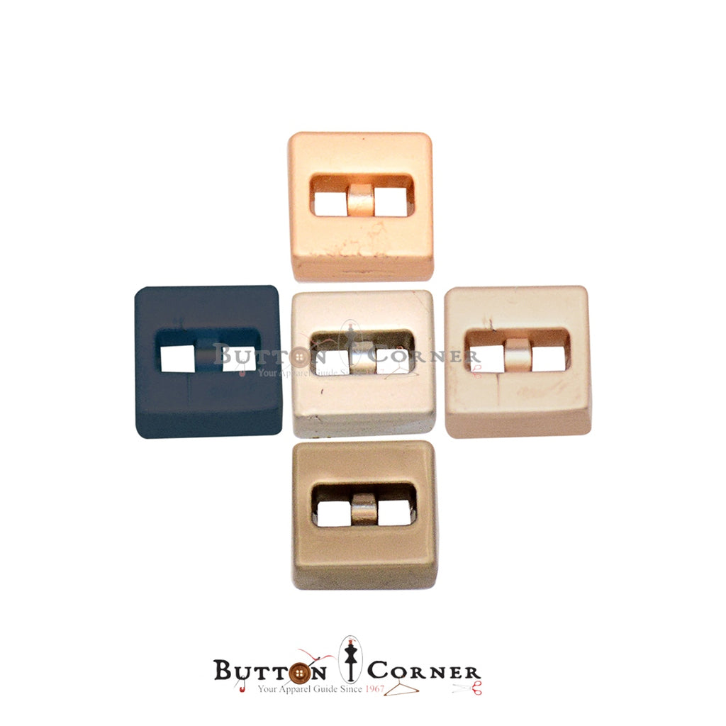2 Hole Solid Square Shirt Button