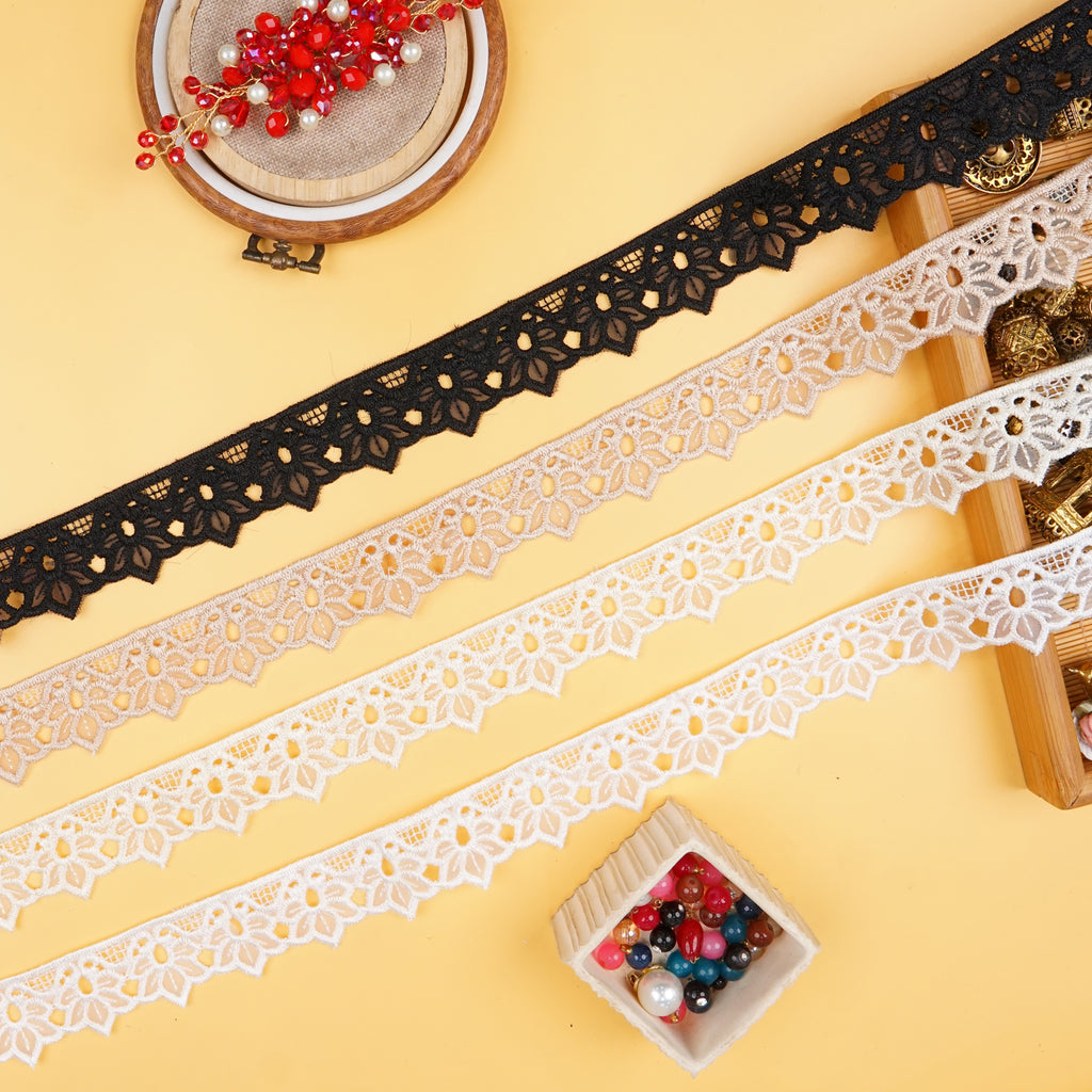 One Side Border Organza Lace