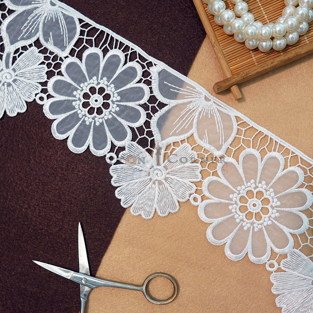 One Side Border Organza Lace