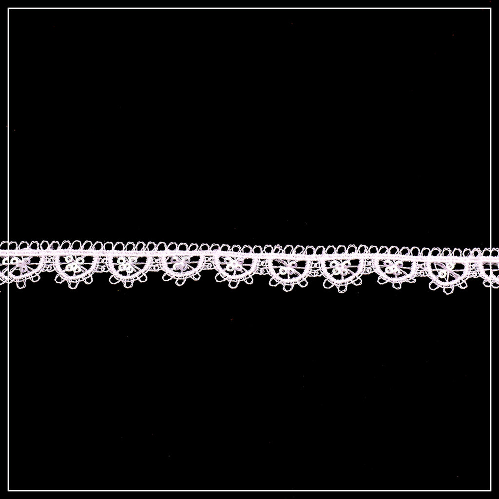 One Side Border Shuttle Sequence Lace