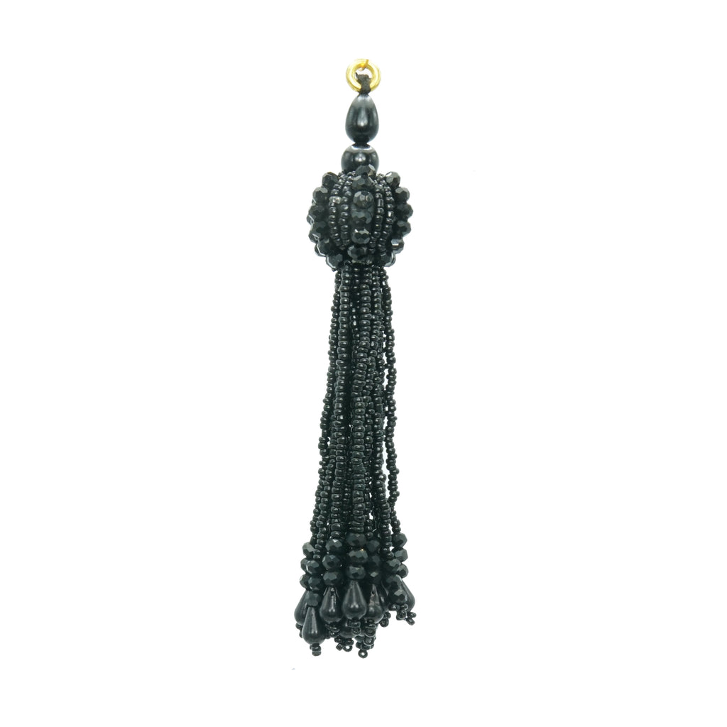 Fancy Glass Beads Crystal Tassel