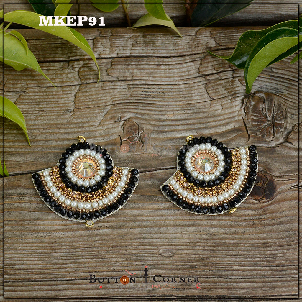 Hand Made Pearl & Stone Fancy Motif