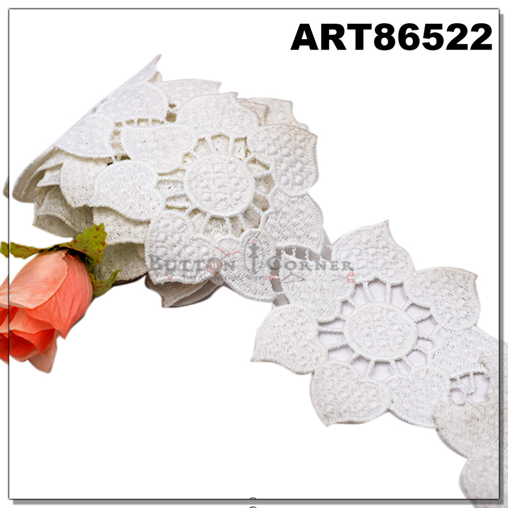 Flower Design Shuttle Lace