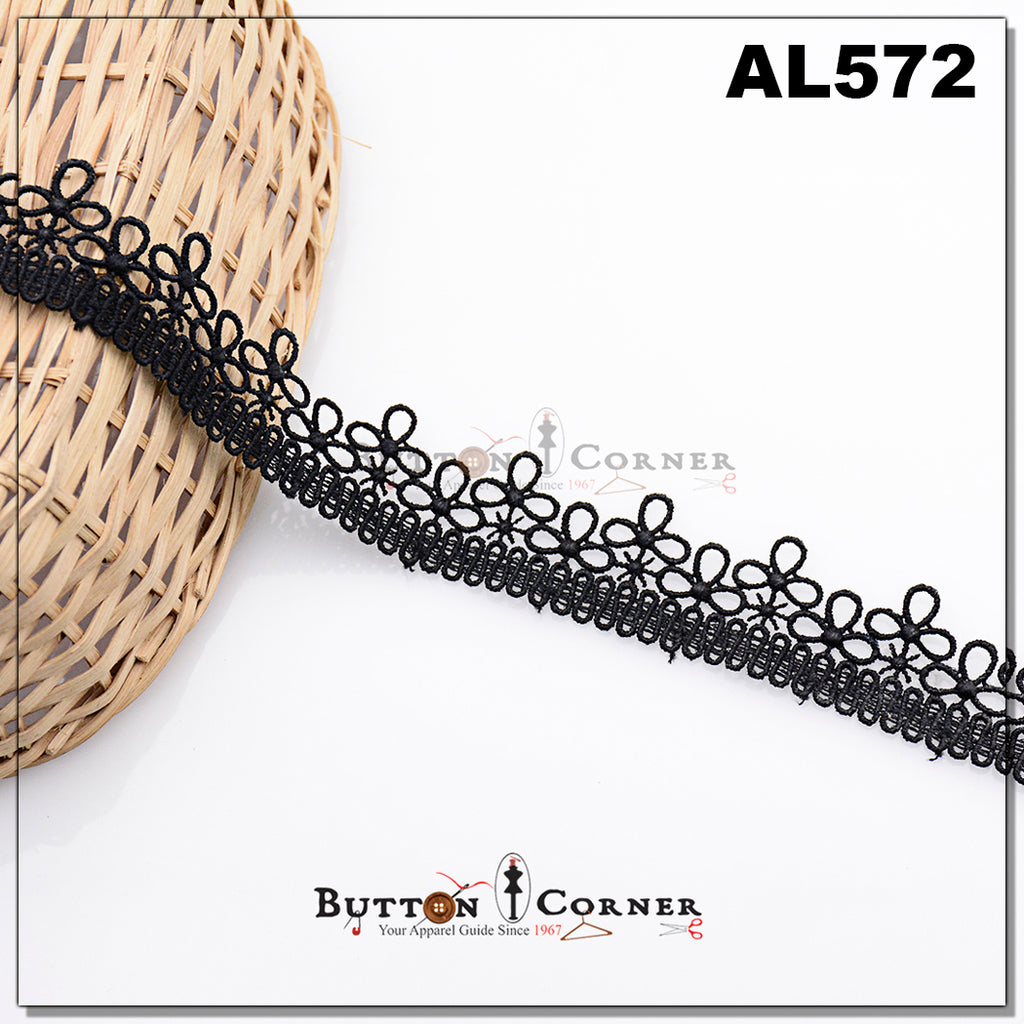 One Side Border Shuttle Lace