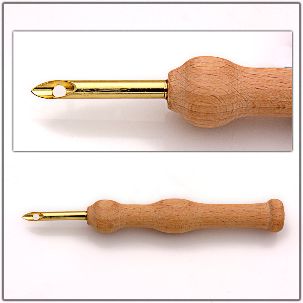 Fixed Punch Needle In Wooden Grip