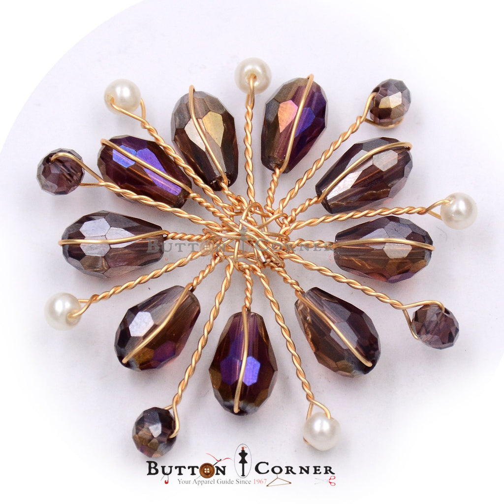 Fancy Hand Made Flower Brooch