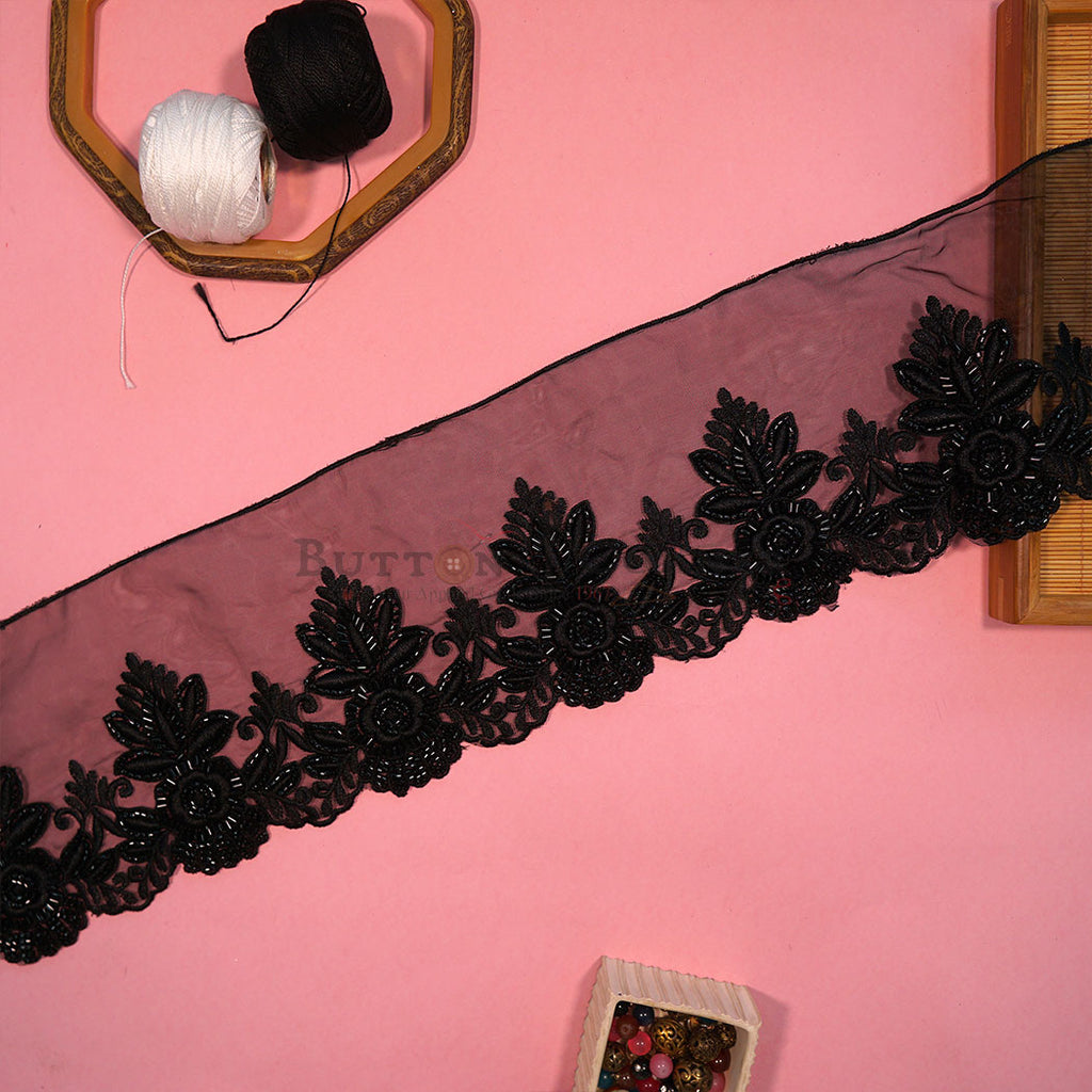 Embroidery Thread Glass Beads Lace