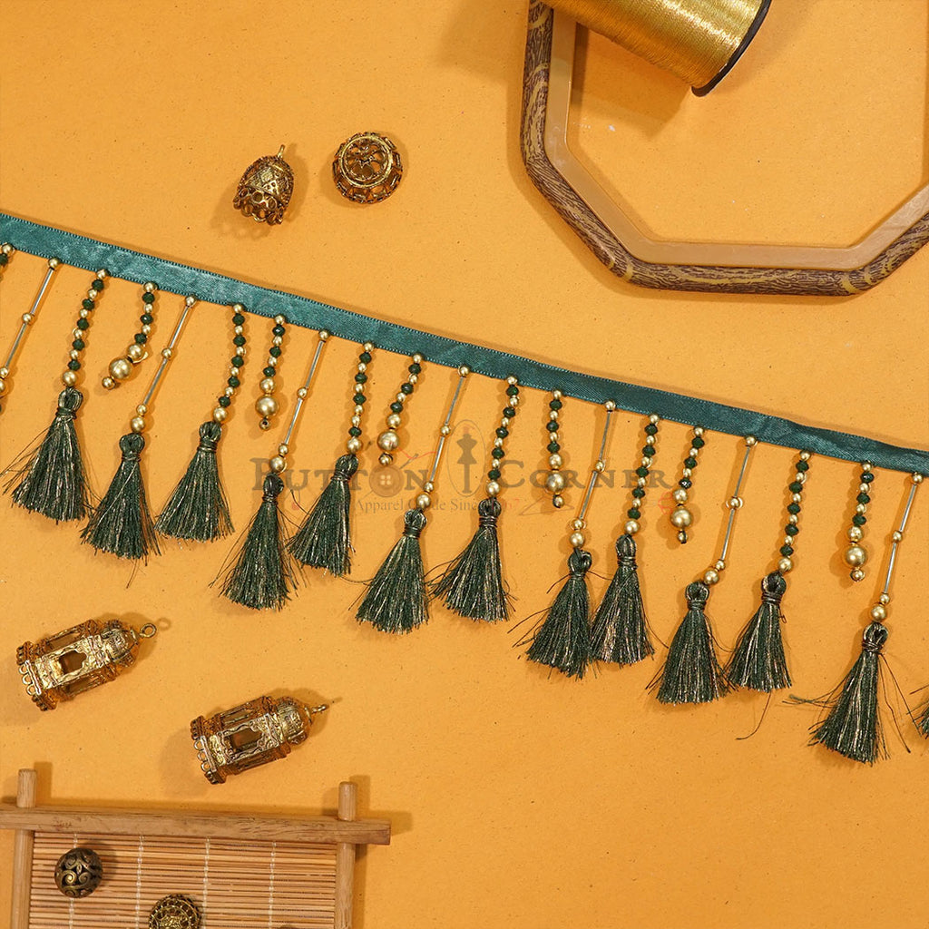 Fancy Pearl Glass Rod Hanging Lace