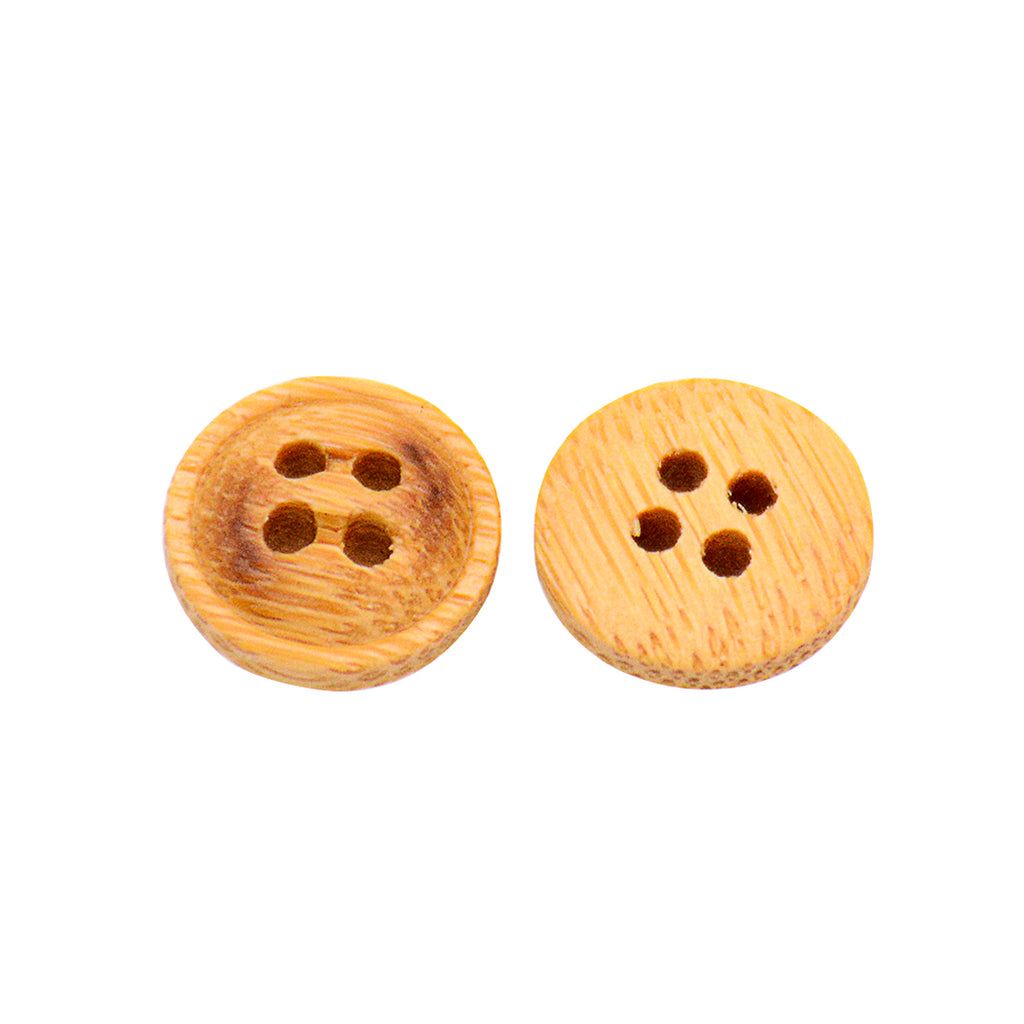 Dome 4 Hole Bamboo Button