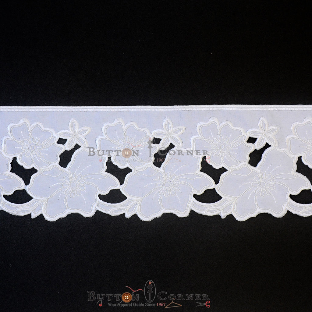 One Side Border Cotton Lace