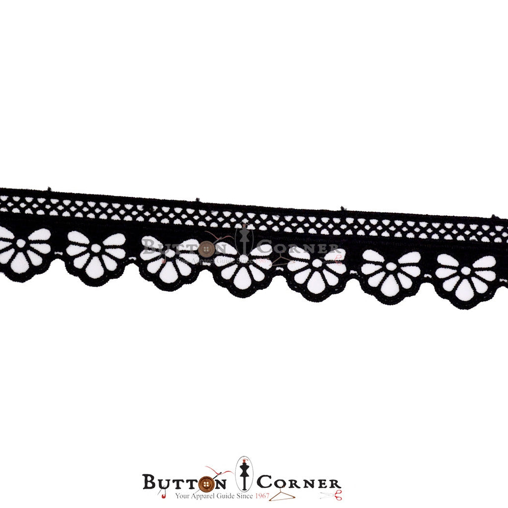 One Side Border Shuttle Lace