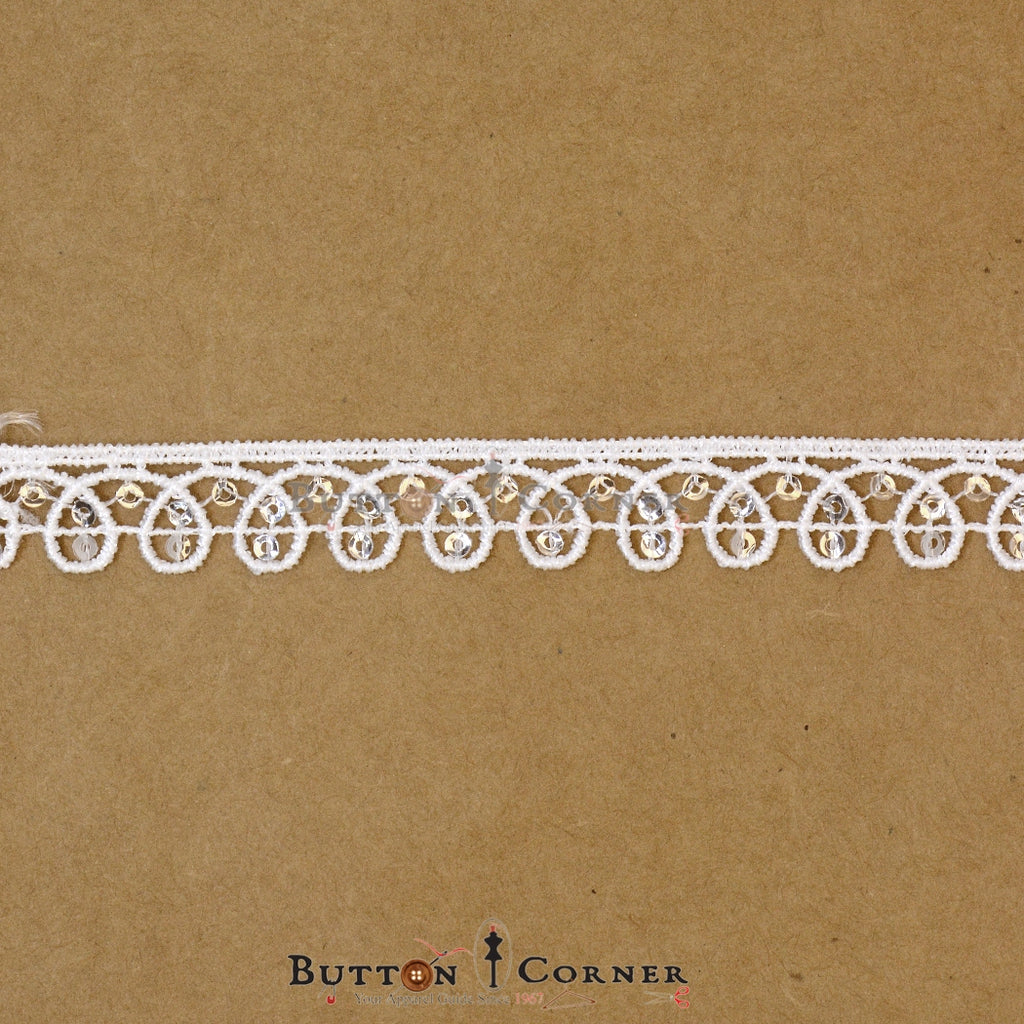 Border Shuttle Sequence Lace