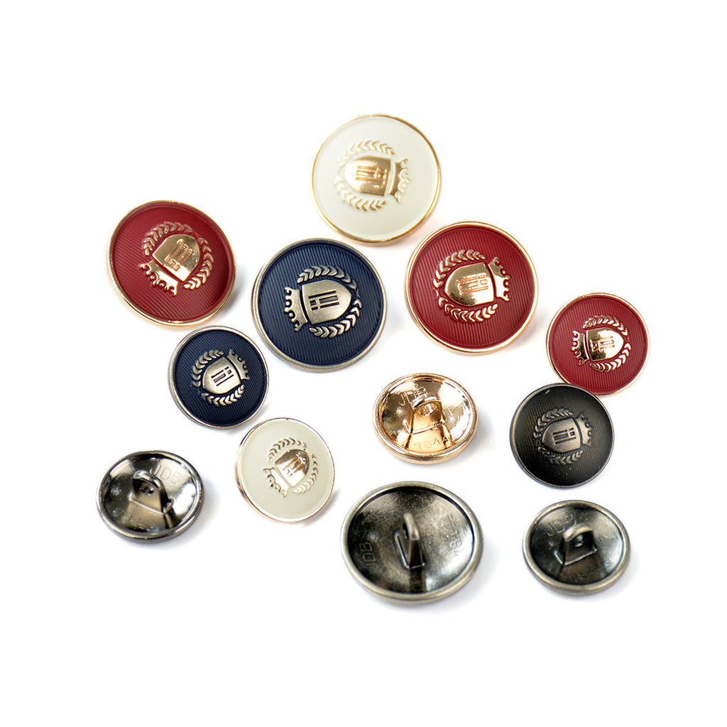 Protective Shield Metal Suiting Button