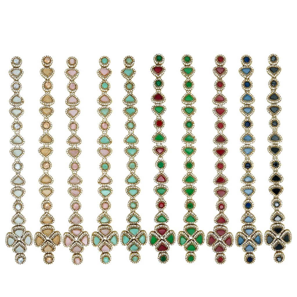 Fancy Kundan Button Patti