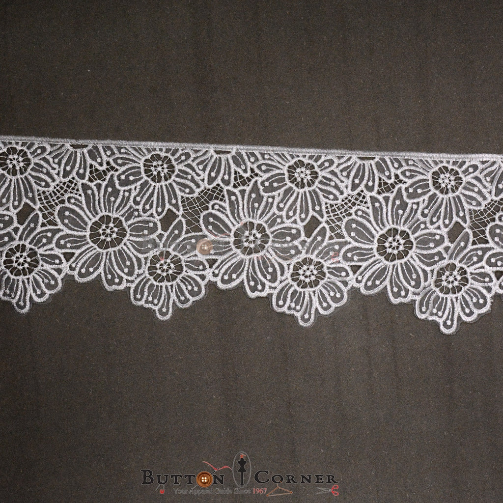 One Side Border Organza Lace