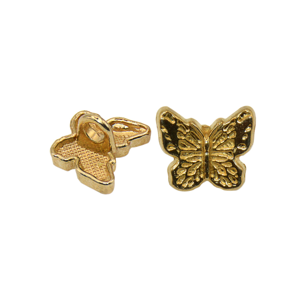 Butterfly Shape Metal Shank Button