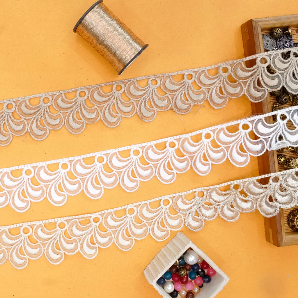 One Side Border Organza Lace
