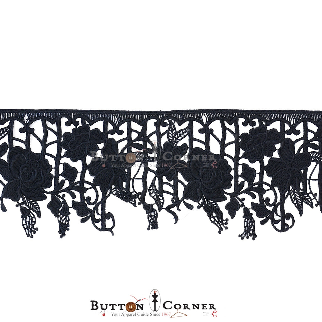 One Side Border Shuttle Lace
