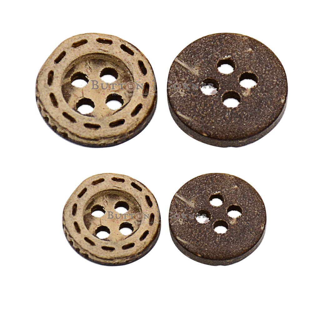 Stitches 4 Hole Coconut Button