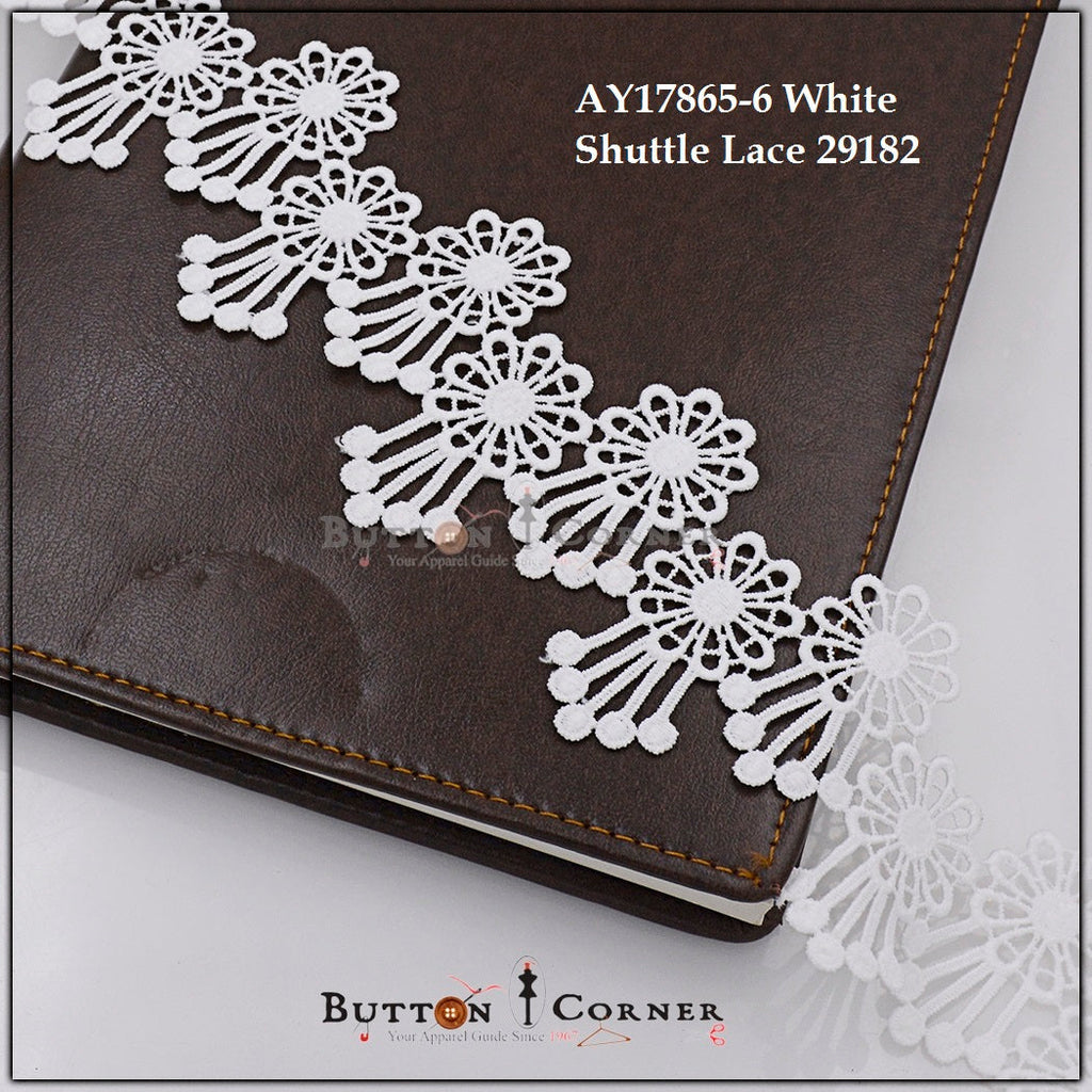 One Side Border Shuttle Lace