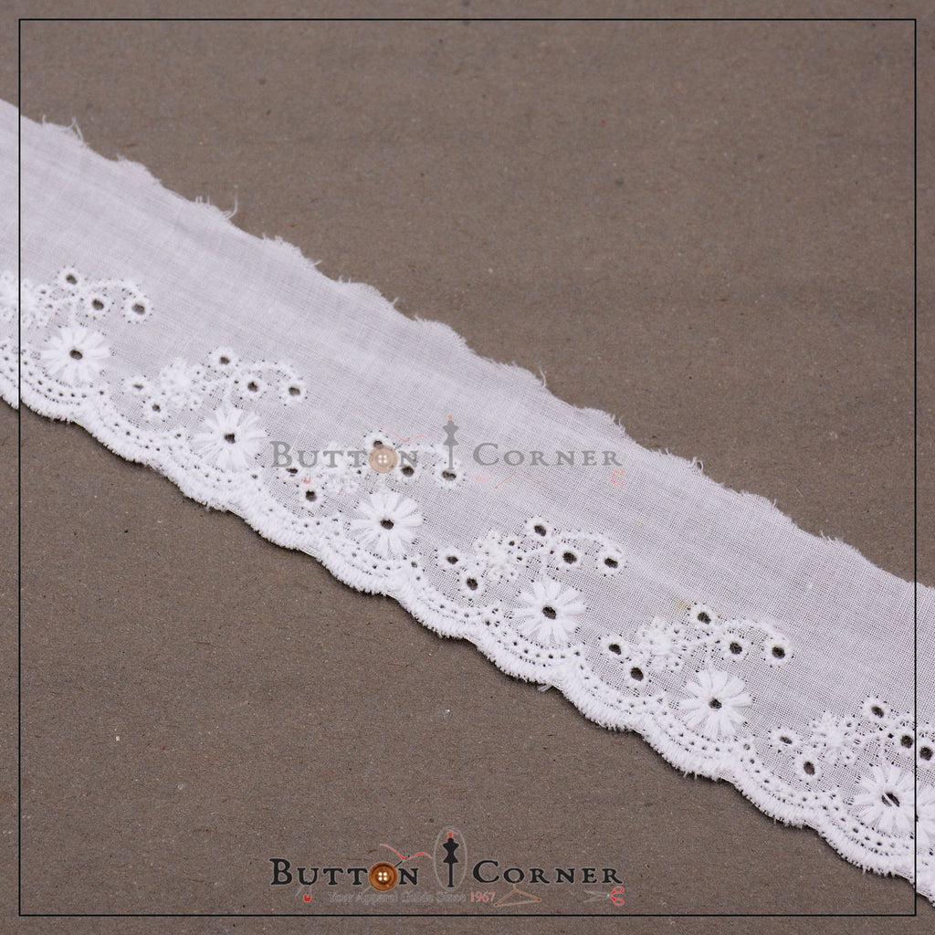 One Side Border Cotton Lace
