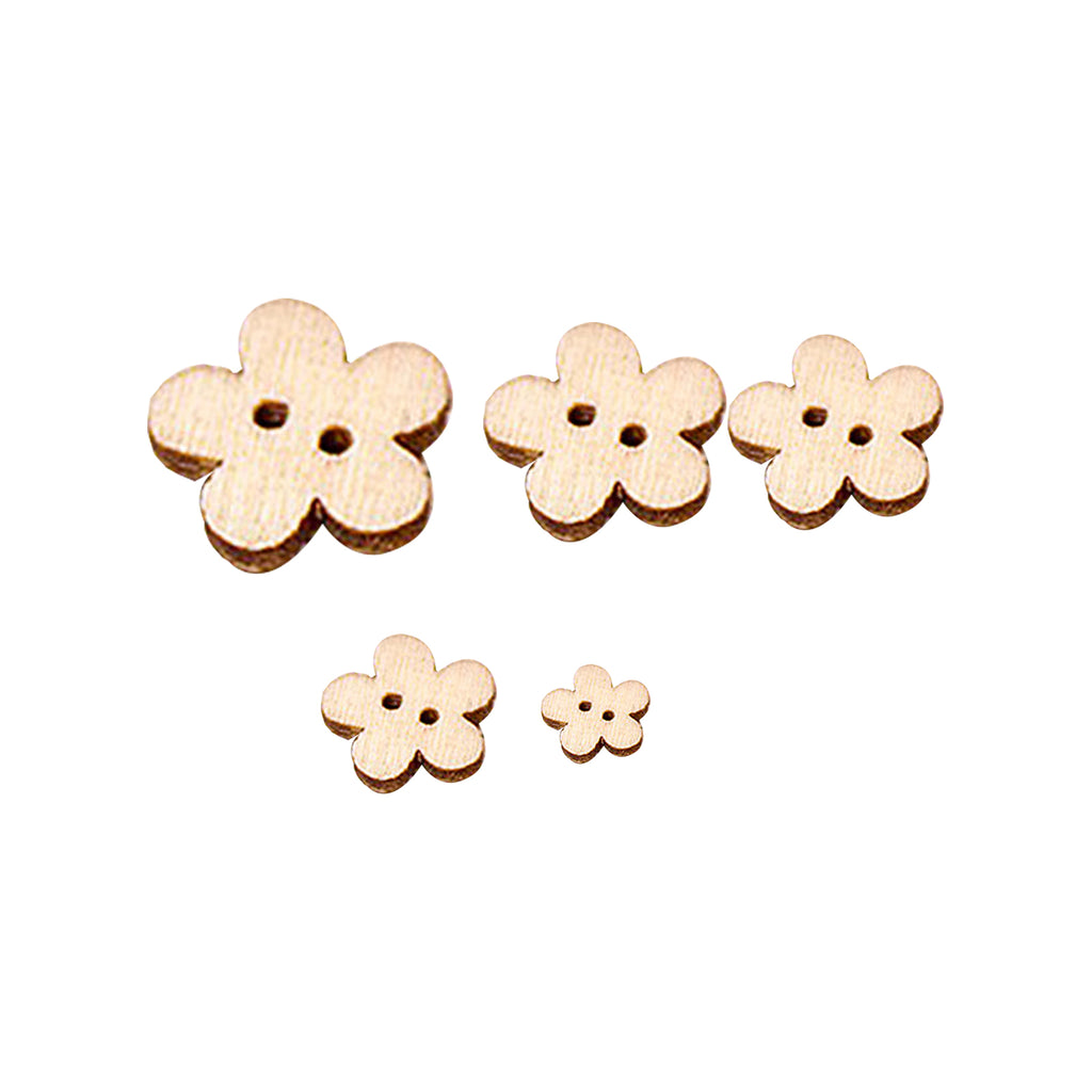 Flower shape 2 Hole Coconut Button