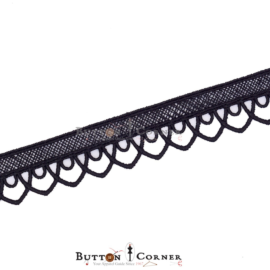 One Side Border Shuttle Lace