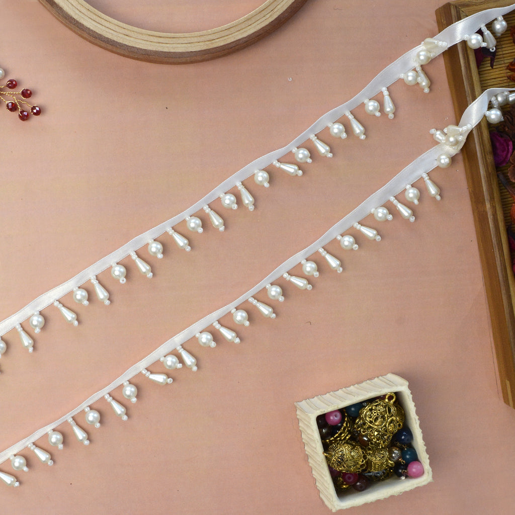 Fancy Pearl Hanging Lace