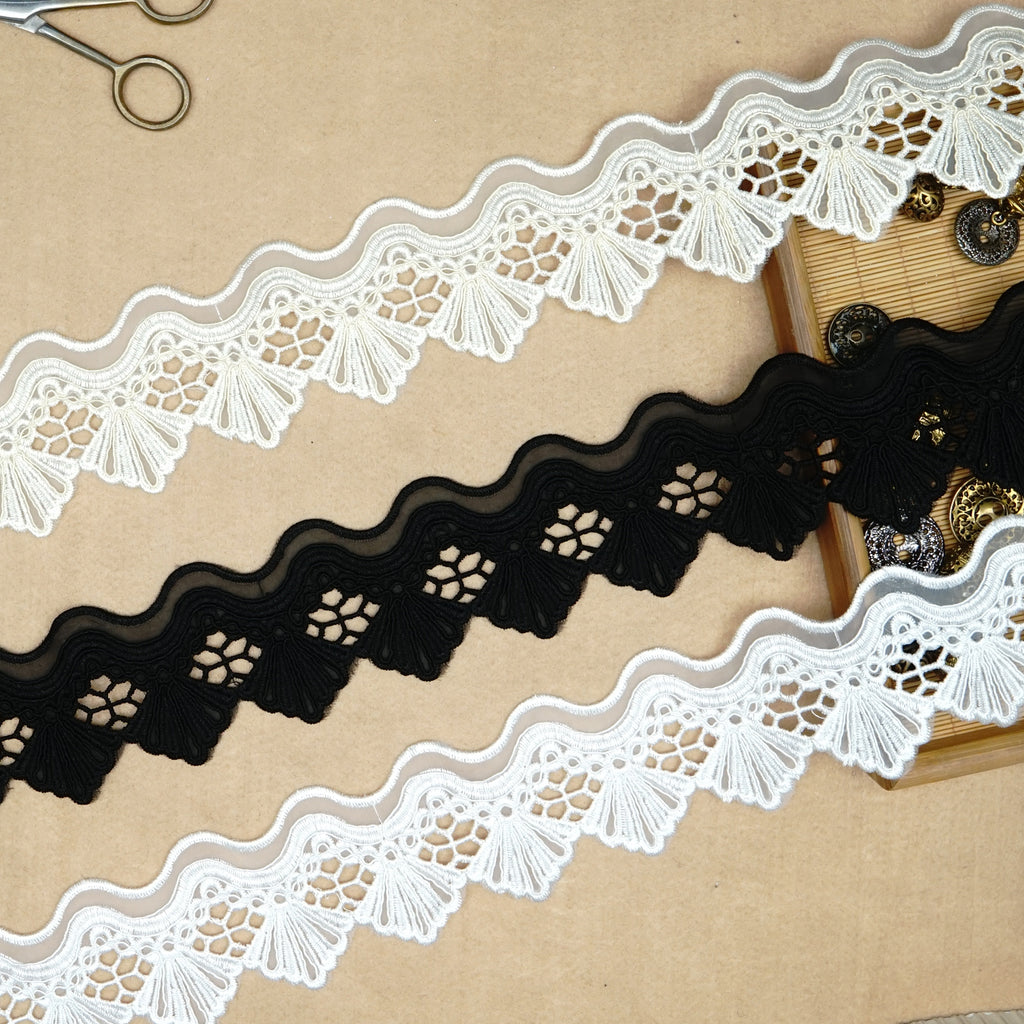 One Side Border Organza Lace