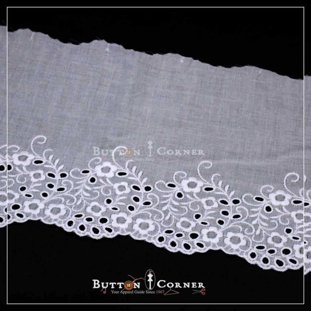 One Side Border Cotton Lace