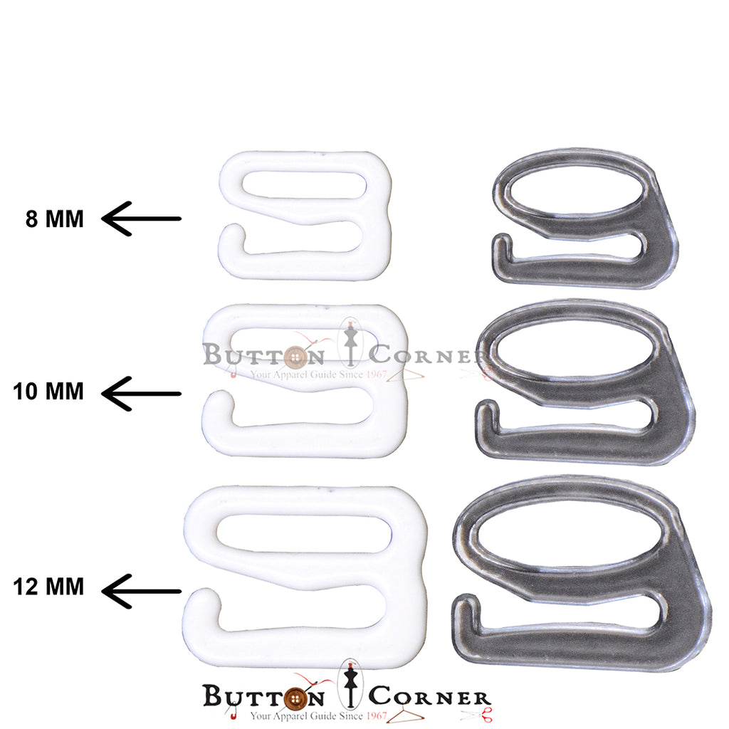 Bra Buckle Plastic 9 Shape