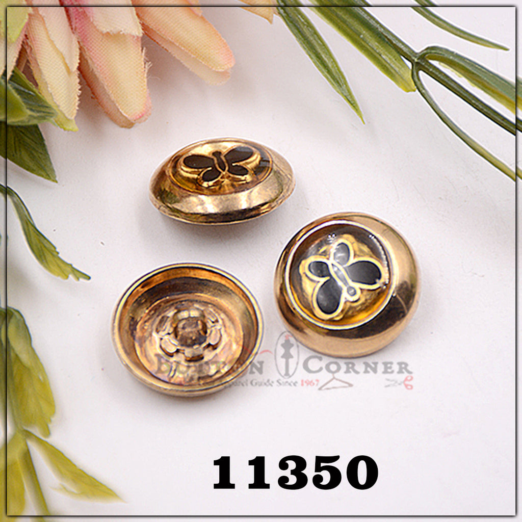 Butterfly Metal Suiting Button