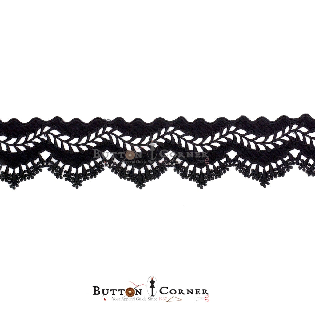 One Side Border Shuttle Lace
