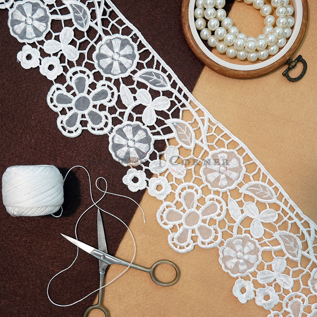 One Side Border Organza Lace